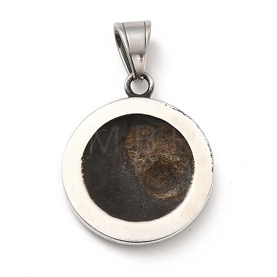 304 Stainless Steel Pendants STAS-K243-10AS-1