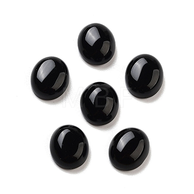 Natural Black Onyx(Dyed & Heated) Cabochons G-G145-01A-28-1