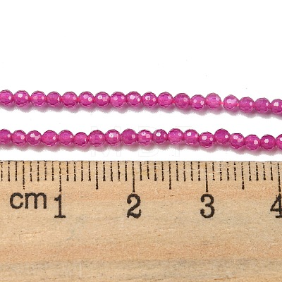 Lab Grown Red Corundum Beads Strands G-L591-A01-01-1-1