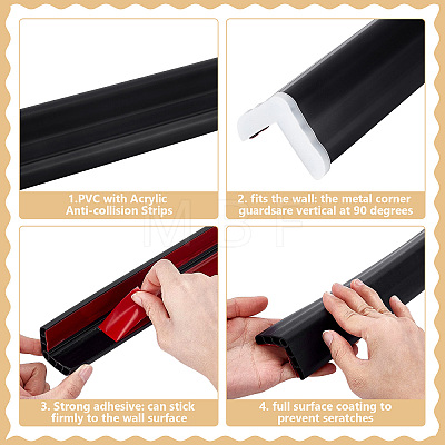 Self-adhesive PVC with Acrylic Anti-collision Strips AJEW-WH0609-874B-1