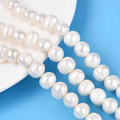 Natural Cultured Freshwater Pearl Beads Strands PEAR-N013-10D-01-1