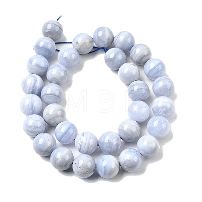Natural Blue Lace Agate Beads Strands G-G344-A06-12mm-1