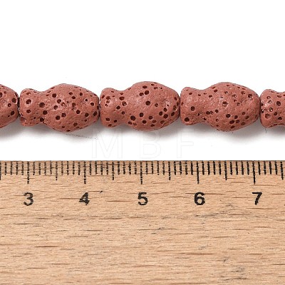 Natural Lava Rock Beads Strands G-U007-01H-1