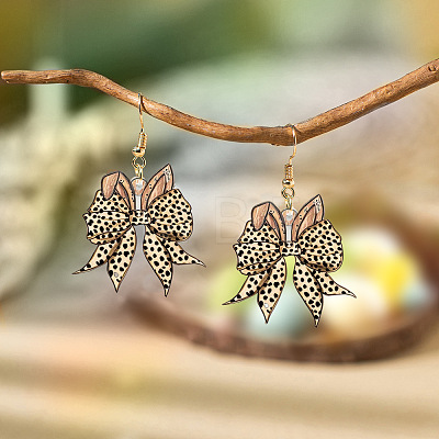 Teachers' Day Acrylic Dangle Earrings EJEW-I325-01G-05-1