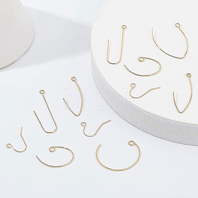Brass Earring Hooks KK-BC0005-26-1