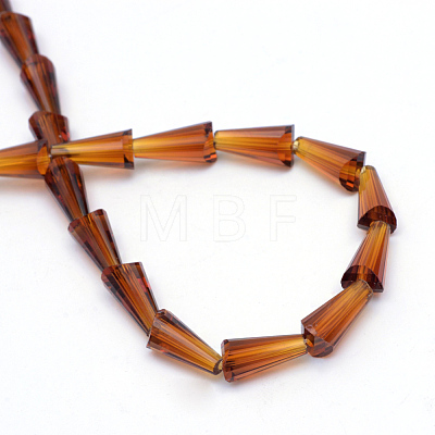 Transparent Glass Bead Strands GLAA-R170-4x8-01M-1