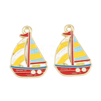 Alloy Enamel Pendants FIND-E057-01G-1