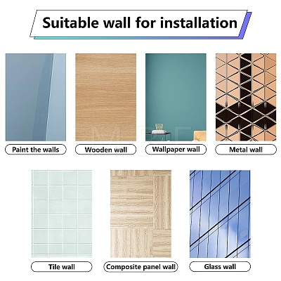 8 Sheets 8 Styles PVC Waterproof Wall Stickers DIY-WH0345-115-1