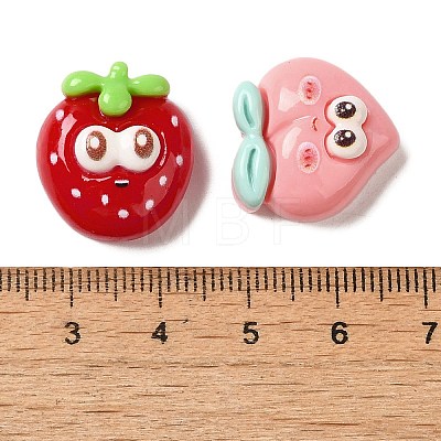 Opaque Resin Funny Big Eye Fruit Decoden Cabochons RESI-H164-06-1