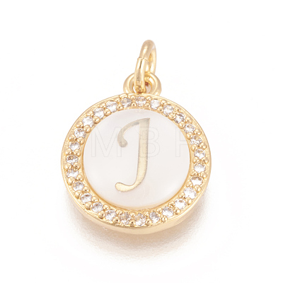 Brass Micro Pave Cubic Zirconia Pendants ZIRC-L078-043J-NR-1