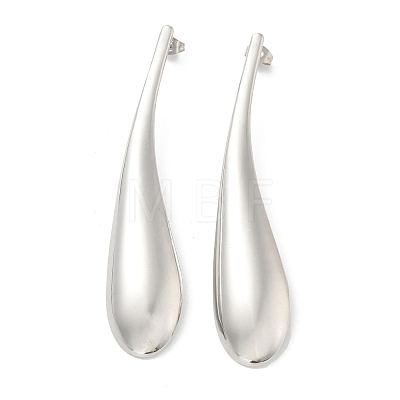 304 Stainless Steel Teardrop Stud Earrings for Women EJEW-M089-07P-1