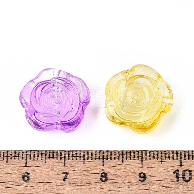Baking Paint Transparent Glass Beads DGLA-N018-01-1