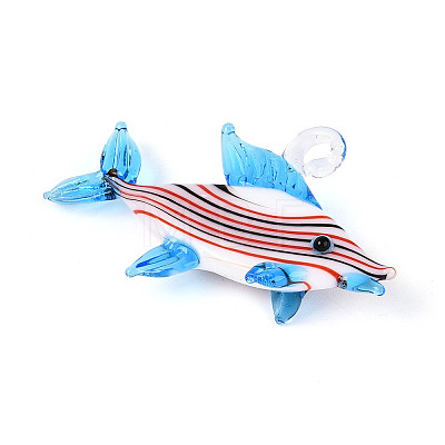 Handmade Lampwork Big Pendants LAMP-T025-03E-1