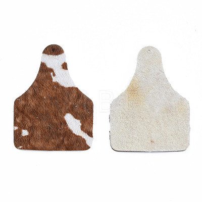 Eco-Friendly Cowhide Leather Big Pendants FIND-N049-13-01-1