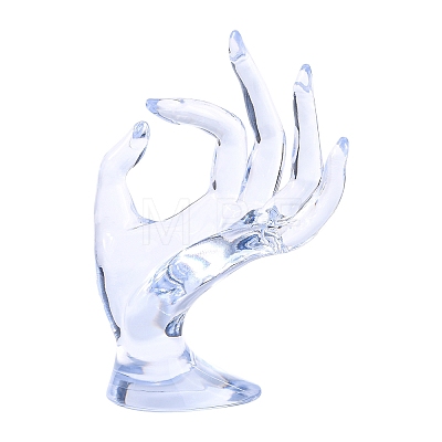 Plastic Ring Display Hand Model DIY-I047-04A-1