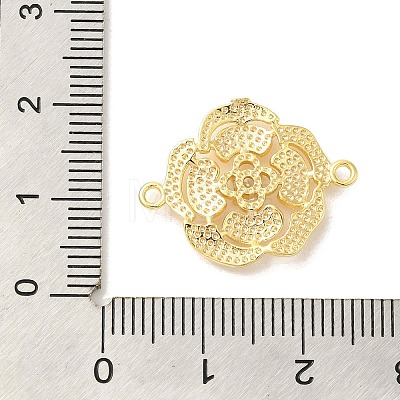 Brass Pave Glass Connector Charms KK-Z073-32G-01-1