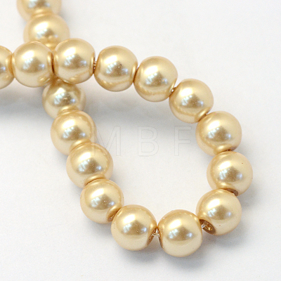 Baking Painted Glass Pearl Bead Strands X-HY-Q003-3mm-42-1