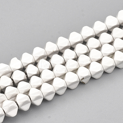 Electroplate Non-magnetic Synthetic Hematite Beads Strands G-T114-22-1
