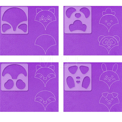 Acrylic Earring Handwork Template TOOL-WH0152-023-1