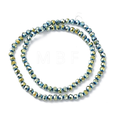 Electroplate Glass Beads Strands EGLA-K015-09B-1