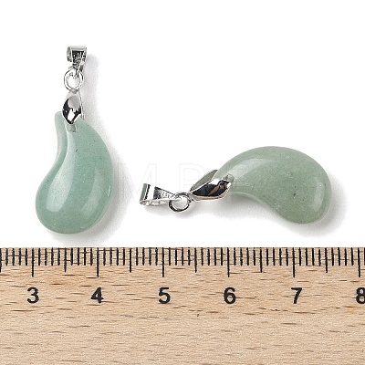 Natural Green Aventurine Pendants G-NH0025-14P-11-1