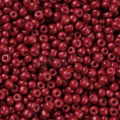 Baking Paint Glass Seed Beads SEED-S001-K14-1