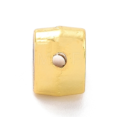 Eco-friendly Rack Plating Brass Enamel Beads KK-F843-30G-1
