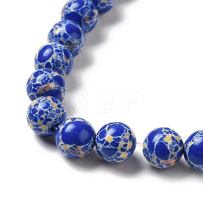 Synthetic Imperial Jasper Dyed Beads Strands G-P507-01A-07-1