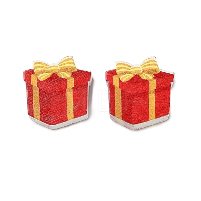 Christmas Theme Schima Wood Beads WOOD-F018-04-1