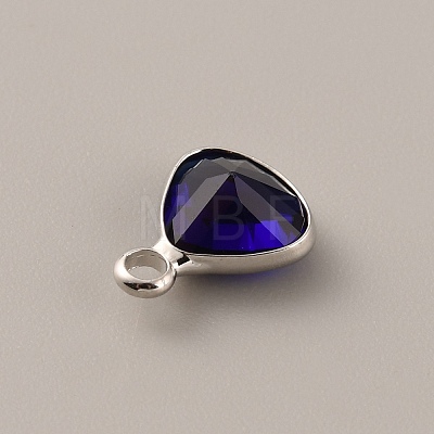 Faceted Glass Pendants GLAA-WH0030-13P-09-1