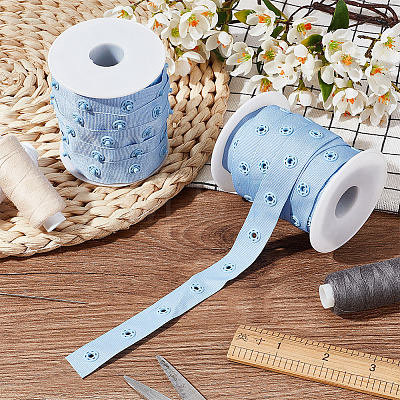 Olycraft 10 Yards Polyester Sewing Snap Button Tape DIY-OC0011-28B-1