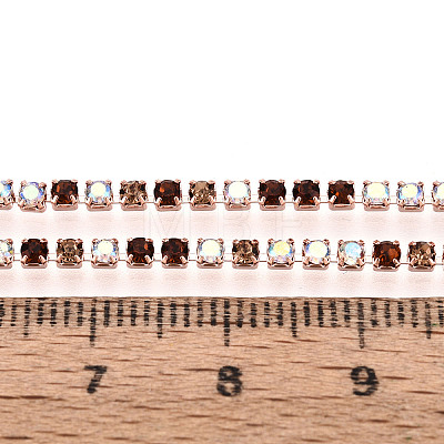 Iron Rhinestone Cup Chains CH-T007-02A-08-1