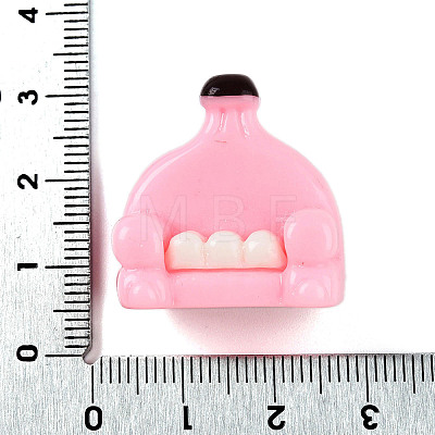 Opaque Resin Decoden Cabochons RESI-N039-127A-1