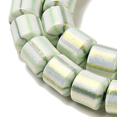 Polymer Clay Beads Strands CLAY-H006-04C-1