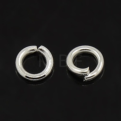 Silver Color Plated Brass Jump Rings X-JRC10MM-S-1