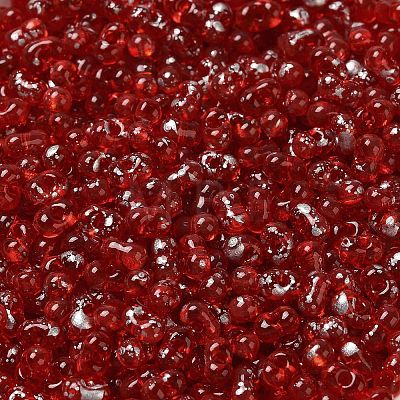 Spray Painted Glass Seed Beads SEED-F005-06A-05-1