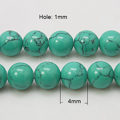 Synthetic Turquoise Beads Strands TURQ-H038-4mm-XXS11-1
