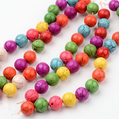 Synthetic Turquoise Bead Strands G-F321-07-1