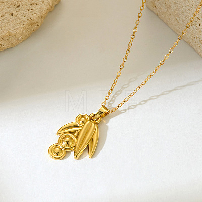 201 Stainless Steel Pendant Necklaces for Women WGB940F-02-1