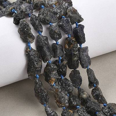 Raw Rough Natural Iolite Beads Strands G-D101-A01-1