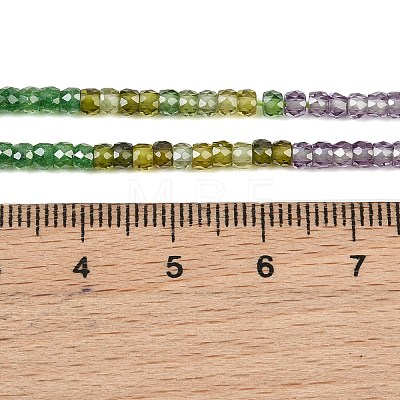 Cubic Zirconia Beads Strands ZIRC-P125-2x3mm-06-1