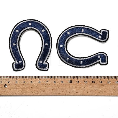 Horseshoe Embroidery Style Cloth Iron on/Sew on Patches PATC-XCP0001-02-1