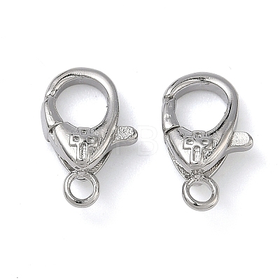 Cross Brass Lobster Claw Clasps KK-H256-03P-02-1