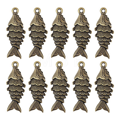 10Pcs Tibetan Styles Alloy Pendants FIND-BC0019-82B-1