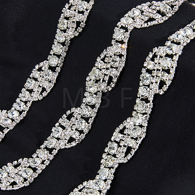 1Yard Wavy Glass Rhinestone Chains Garland Strands for Wedding AJEW-HS0001-45-1