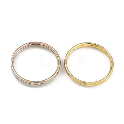 3Pcs Vacuum Plating 201 Stainless Steel Bangles Sets for Women BJEW-F476-05M-1