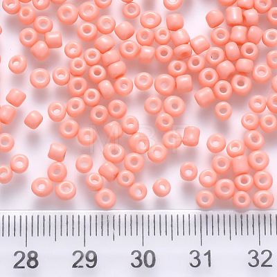 8/0 Baking Paint Glass Round Seed Beads SEED-S036-01B-17-1