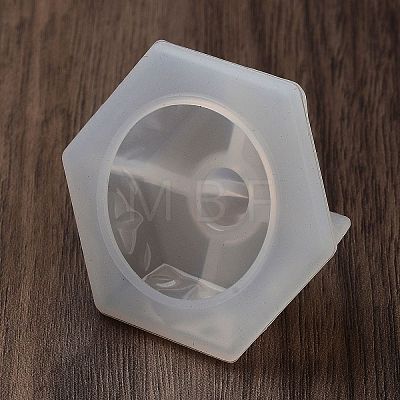 Hexagon DIY Silicone Candle Holder Molds DIY-Q037-01A-1