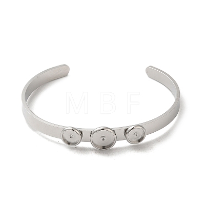 304 Stainless Steel Cuff Bangle Making STAS-Q300-02P-1
