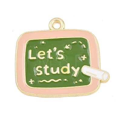 Back to School Alloy Enamel Pendants FIND-E054-02B-1